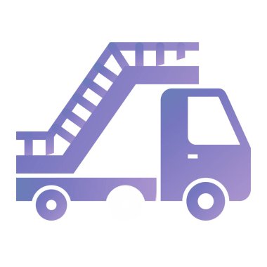 Kamyon. Web simgesi basit illüstrasyon