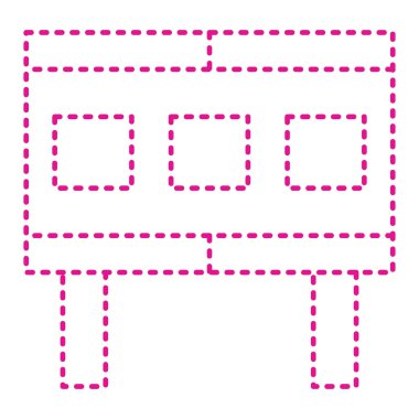 square frame with a rectangle shape. vector illustration.