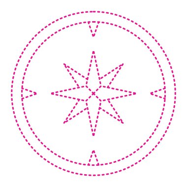 pusula simgesi. vektör illüstrasyonu