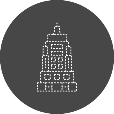 vector illustration of Empire State building icon