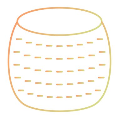 vector illustration of a cartoon glass jar