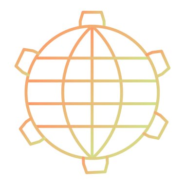 toprak küresi ikon vektör çizimi tasarımı