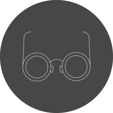 web icon, simple illustration of Glasses