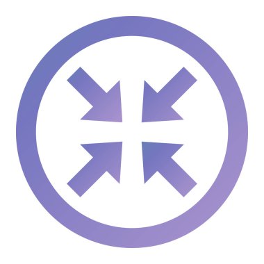 rounded direction icon with white background. style is flat vector illustration, eps 10 color, green and pink