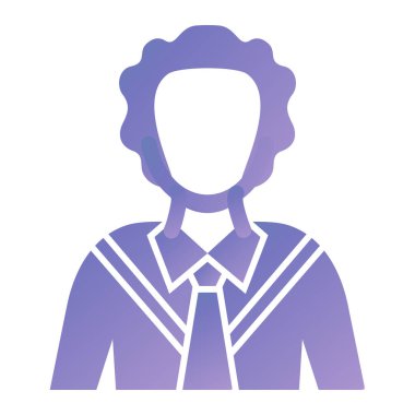 man with hairstyle and tie vector illustration design