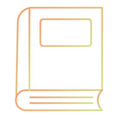 kitap simgesi vektör illüstrasyonu