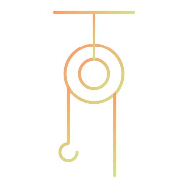 crane icon. outline illustration  