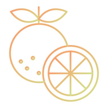 Taze limon simgesi vektör çizimi