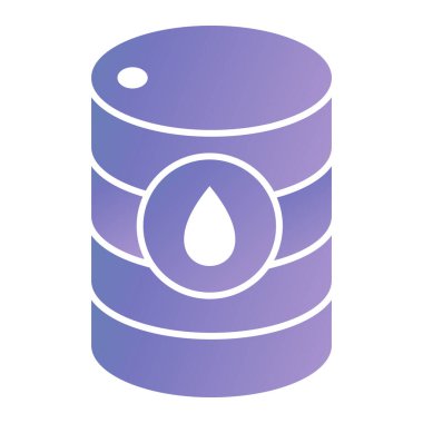 Petrol varili ikonu. Beyaz arkaplanda izole edilmiş web tasarımı için gaz yakıt vektör simgelerinin basit bir gösterimi