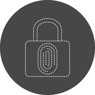 Kilit simgesinin vektör illüstrasyonu