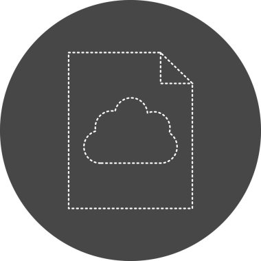 Dosya simgesinin vektör illüstrasyonu