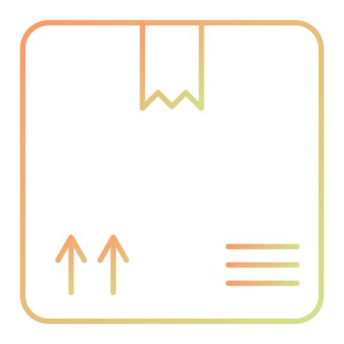 Kutusu simgesi, vektör çizim kağıt