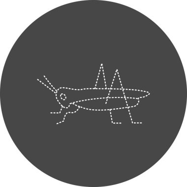 insect icon, Grasshopper simple illustration