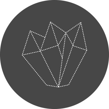 diamond icon in trendy style isolated background