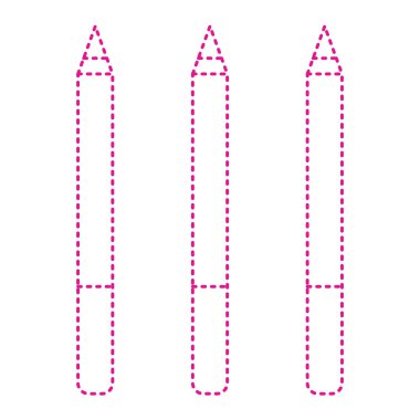 pencil icon sign. set of colored flat icons on white background. vector illustration.