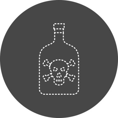 Poison bottle. simple design