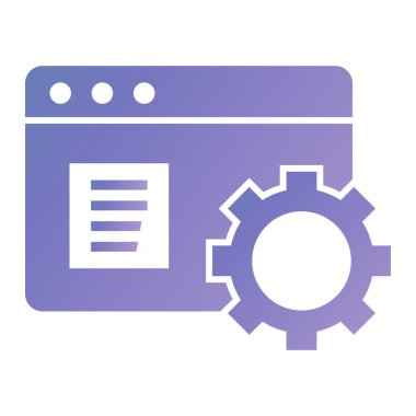 website browser icon. simple illustration of seo vector icons for web