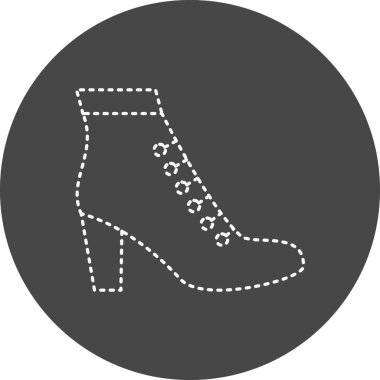 Ayakkabı simgesinin vektör illüstrasyonu