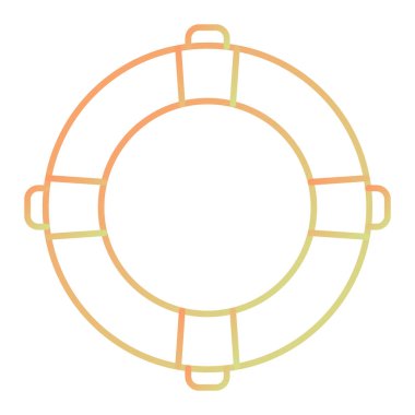 yaşam şamandırası ikon vektör illüstrasyon tasarımı