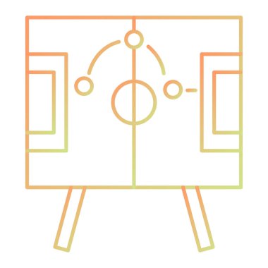 board with goal icon vector