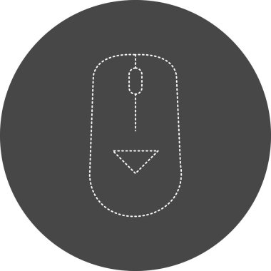 Scroll Down icon, vector illustration simple design