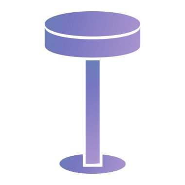 purple table lamp icon isolated on white background. vector illustration