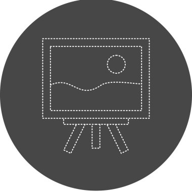 vektör lcd simgesi illüstrasyonu