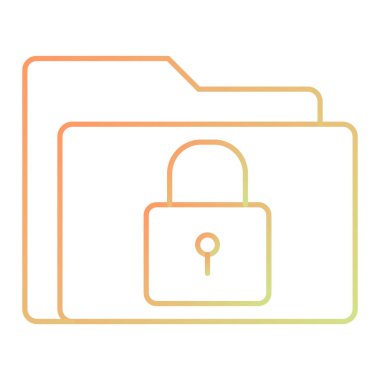 ikon vektör illüstrasyonunu kilitle