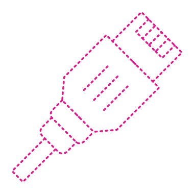 Tornavida simgesi. Vektör illüstrasyonu