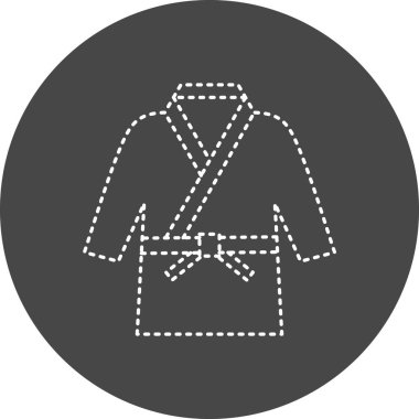 clothes. web icon simple illustration. Karate Costume