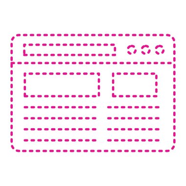 browser window icon. flat illustration of seo vector icons for web