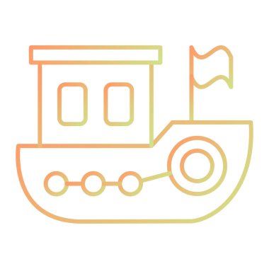 vector illustration of a toy car icon