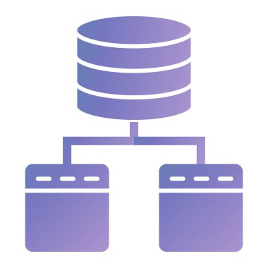 veritabanı. Web simgesi basit illüstrasyon