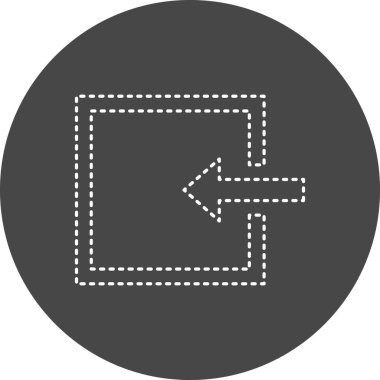 İçeriye aktarma simgesinin vektör illüstrasyonu