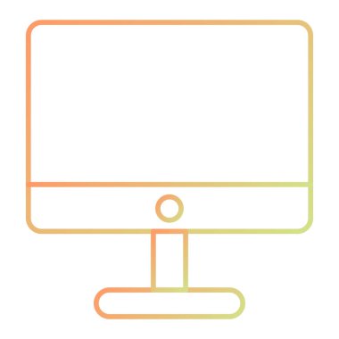 bilgisayar izleme simgesi, vektör illüstrasyonu