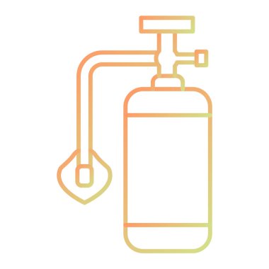 Su pompası ikonu. Web için gaz söndürücü vektör simgelerinin özet çizimi