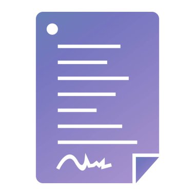 Belge. Web simgesi basit illüstrasyon