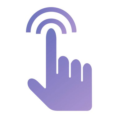 Dokunmatik ekran vektör simgesi