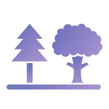 Ağaç. Web simgesi basit illüstrasyon