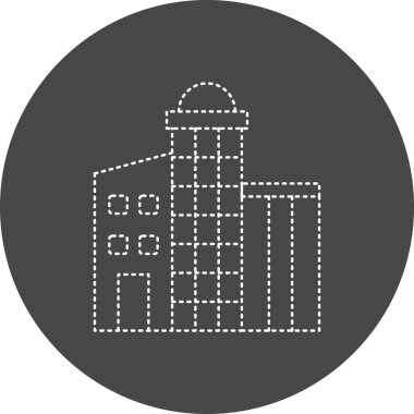 Modern yapı simgesinin vektör illüstrasyonu