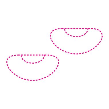 pearl necklace icon. vector illustration isolated on white background