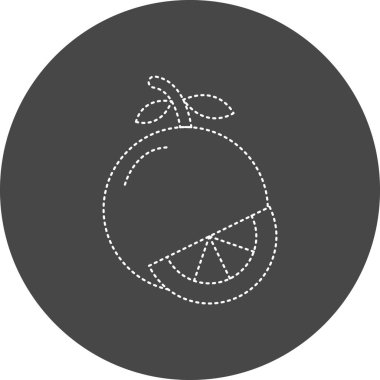 orange icon, simple illustration. flat design style