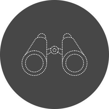 Dürbün. Web simgesi vektör illüstrasyonu