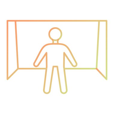 İşaretli bir adamın vektör çizimi