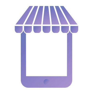 mobile application vector icon. flat style illustration. eps 10 design.