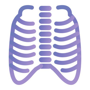 human spine icon. outline medical health care vector icons for web design isolated on white background