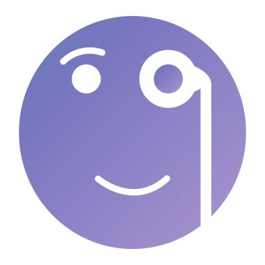 Mutlu yüz simgesi ikon vektör illüstrasyon tasarımı