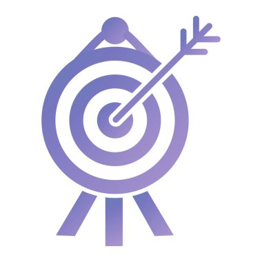 Hedef. Web simgesi vektör illüstrasyonu