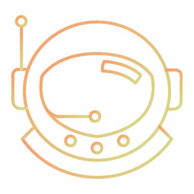 space station icon. outline illustration of astronaut vector icons for web