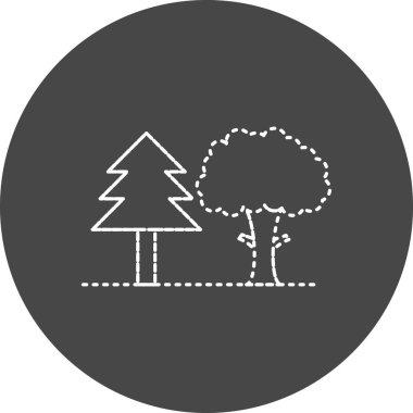 Forest icon, vector illustration simple design